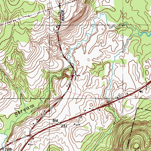 Topographic Map of Wales Airport, ME