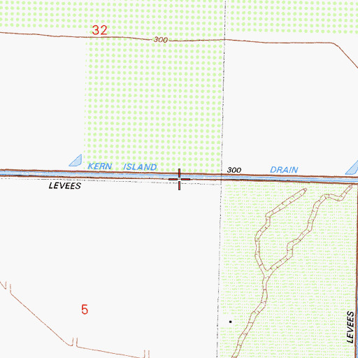 Topographic Map of Kern Island Drain, CA