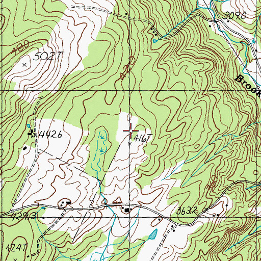Topographic Map of Catamount Airfield, VT