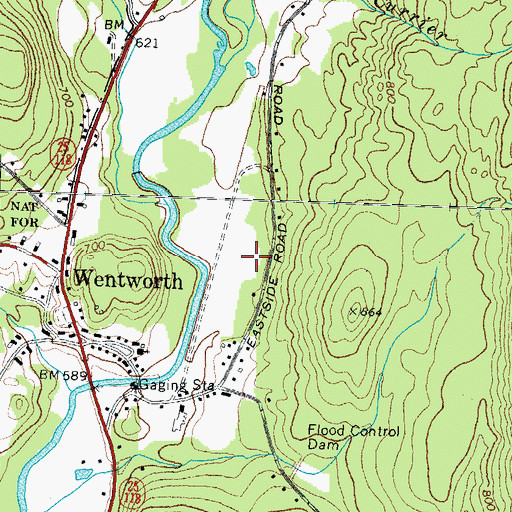 Topographic Map of Wentworth Aerodrome, NH