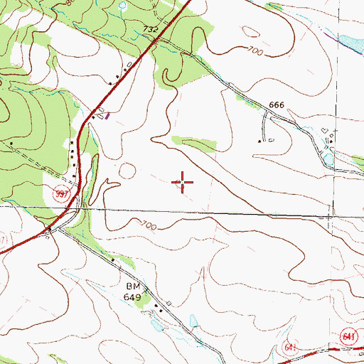 Topographic Map of Drillmore Acres Airport, PA