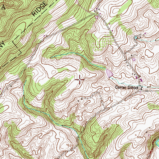 Topographic Map of Fox Field, PA