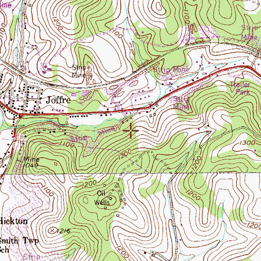 Topographic Map of Risker Field, PA