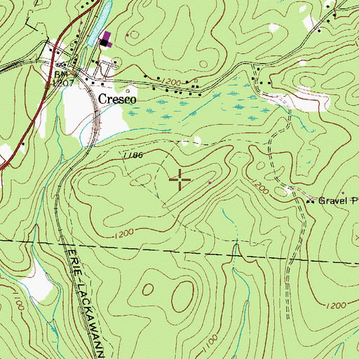 Topographic Map of Rocky Hill Ultralight Flightpark, PA
