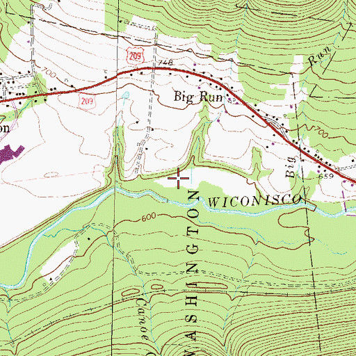 Topographic Map of Sheepshead Airport (historical), PA