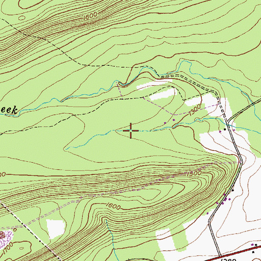 Topographic Map of Sency Airport, PA