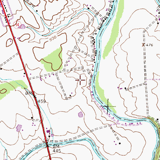 Topographic Map of Schulteis Field, PA