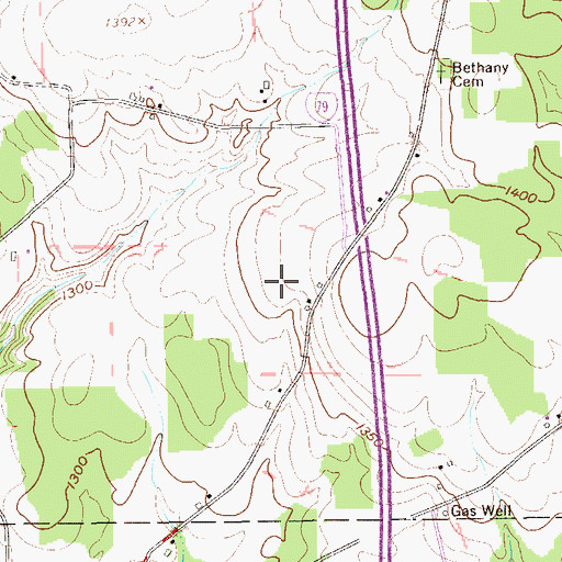 Topographic Map of Still Meadow Farm Airport, PA