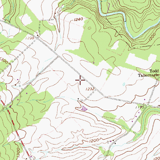 Topographic Map of Schrenkel Airport, PA