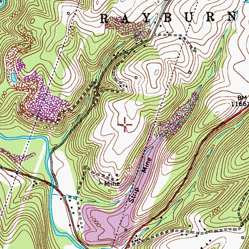 Topographic Map of Stitt Airport, PA