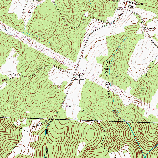 Topographic Map of Hilling International Airport, PA