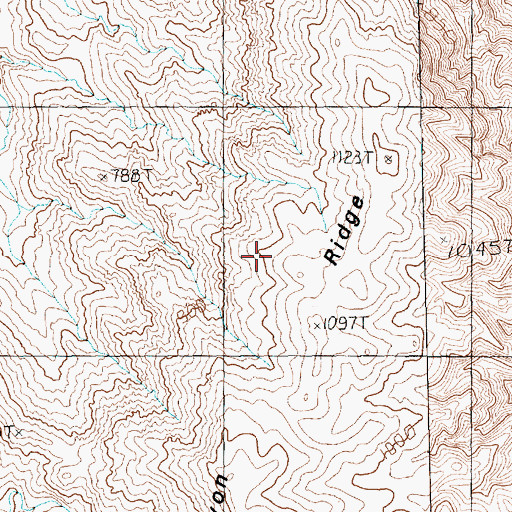 Topographic Map of Canyon Ridge, AZ