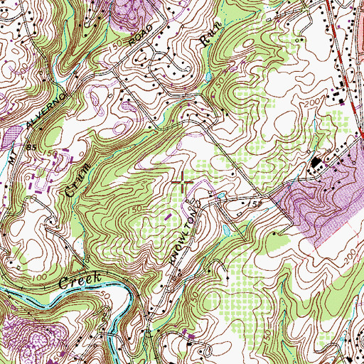Topographic Map of Linvill Airport, PA