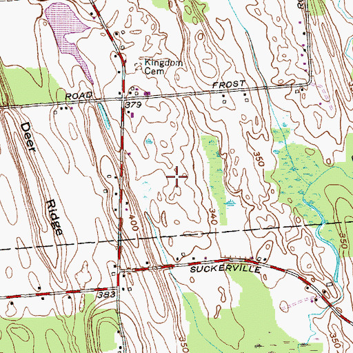 Topographic Map of Kingdom Field, NY