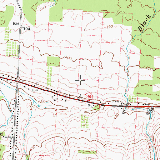 Topographic Map of Ridge Road West Airport, NY