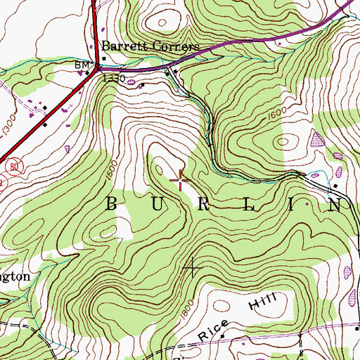 Topographic Map of Suntime Airport, NY