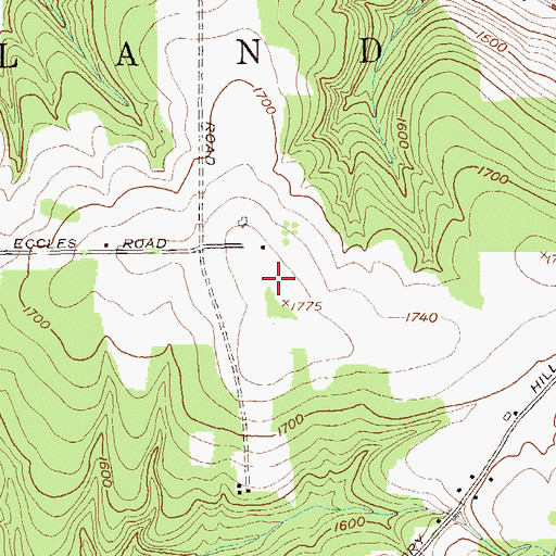 Topographic Map of Kennedy Airfield, NY