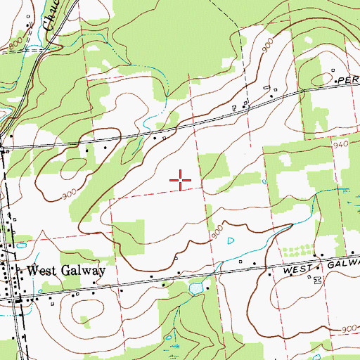 Topographic Map of Galway Airport, NY