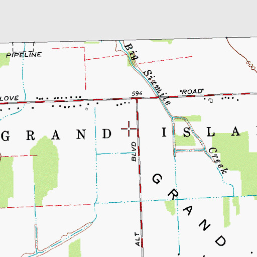 Topographic Map of Mesmer Airport, NY