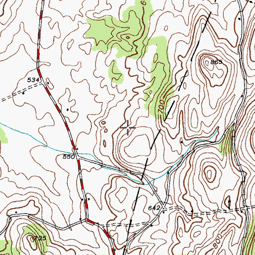 Topographic Map of Archdale Meadows Airport, NY