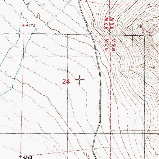 Topographic Map of Fort Ranch Airport, UT