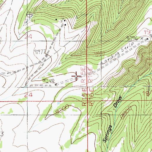 Topographic Map of Tavapats Ranch Airport, UT