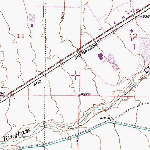 Topographic Map of Number 18 Airport, UT