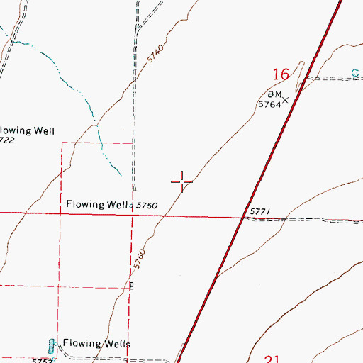 Topographic Map of Flying Cal Ute Rancheros Airport, UT