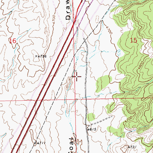 Topographic Map of Westwater Airport, UT