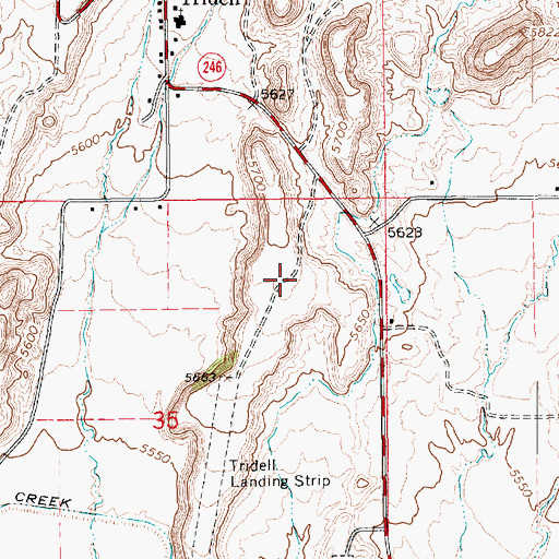 Topographic Map of Paradise Air Park, UT