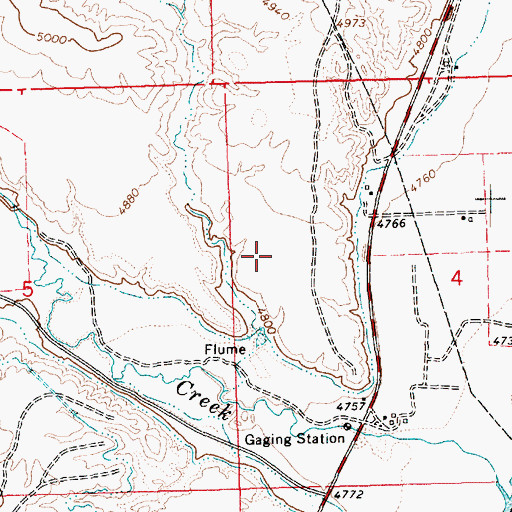 Topographic Map of 3-I Rocker Ranch Airport, UT