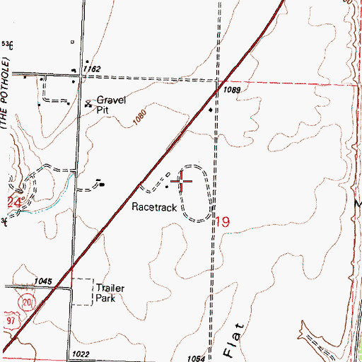 Topographic Map of Wings For Christ Airport, WA