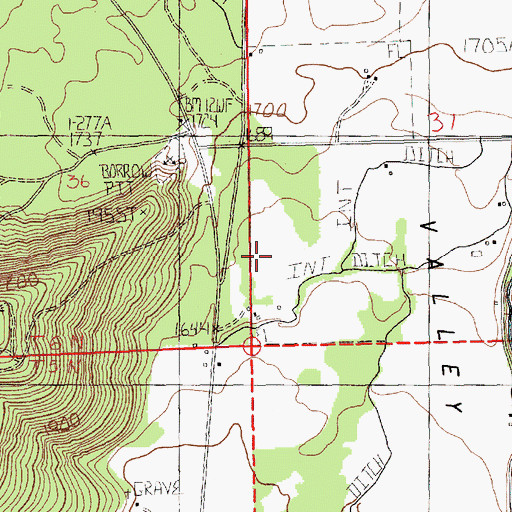 Topographic Map of Bob's Field, WA