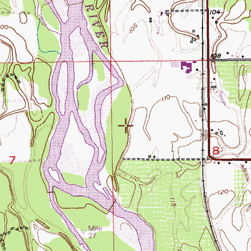 Topographic Map of Westwind Airport, WA