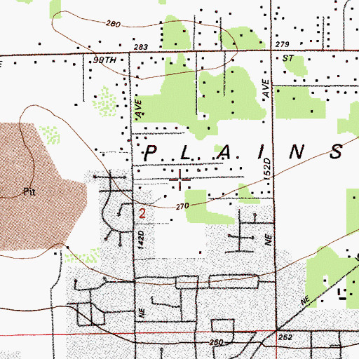 Topographic Map of Fly For Fun Airport, WA