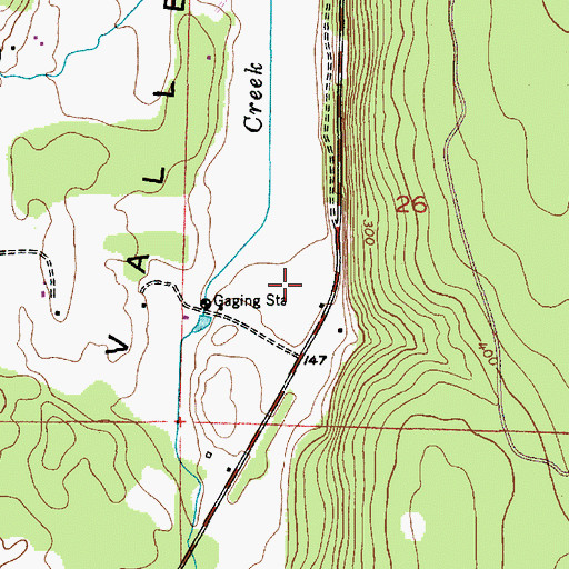 Topographic Map of Stacey's Airport, WA