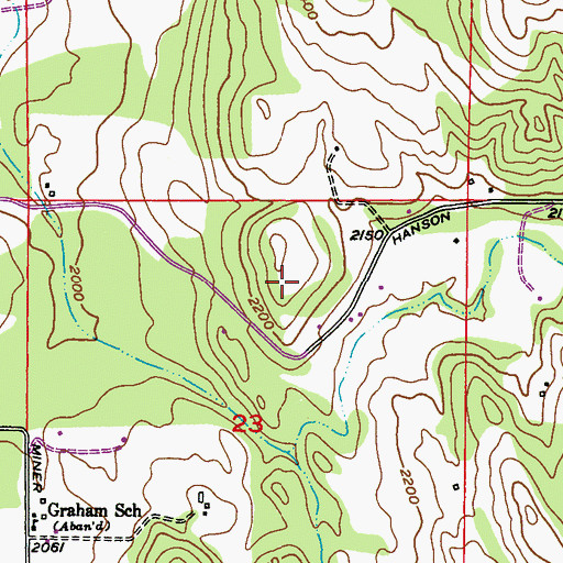 Topographic Map of Smith Airport, WA