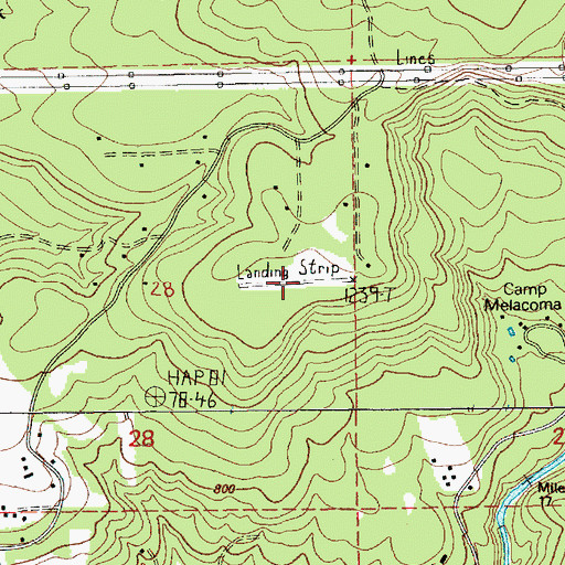 Topographic Map of Sky River Ranch Airport, WA