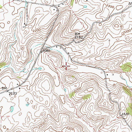 Topographic Map of Willow Bend Airport, WV