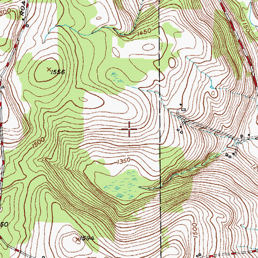 Topographic Map of North Fork Airport, NY