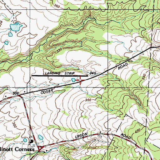 Topographic Map of Mohawk Air Park, NY
