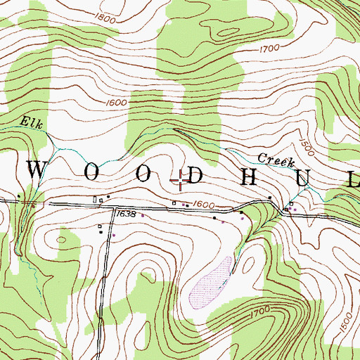 Topographic Map of Elk Creek Airport, NY