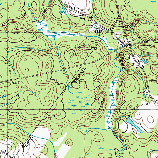 Topographic Map of Greaton Airfield, ME
