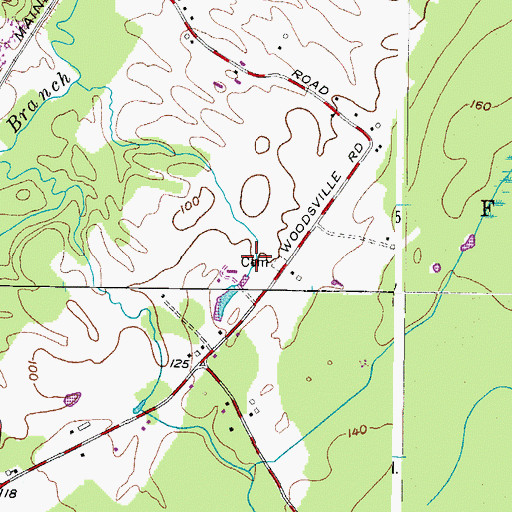 Topographic Map of Eric's Field, ME