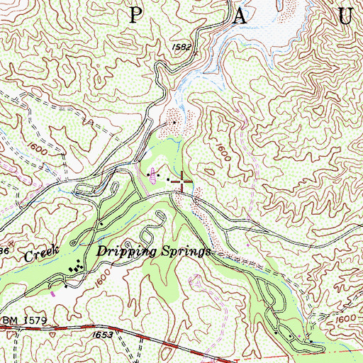 Topographic Map of Kolb Creek, CA