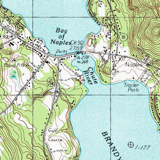 Topographic Map of Twin Eagles Airport, ME