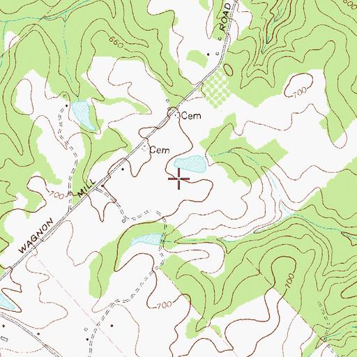 Topographic Map of Southern Oaks Airport, GA