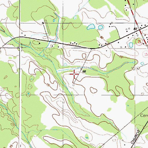 Topographic Map of Spirit Airpark, DE