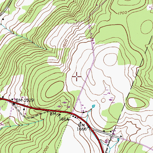 Topographic Map of Don Kichote-Quixote Airport, NY