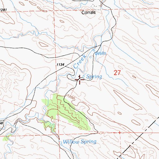 Topographic Map of Kreyenhagen Ranch, CA
